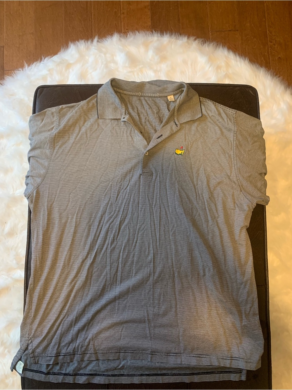 Masters Gray Polo Shirt with Yellow Embroidered Logo